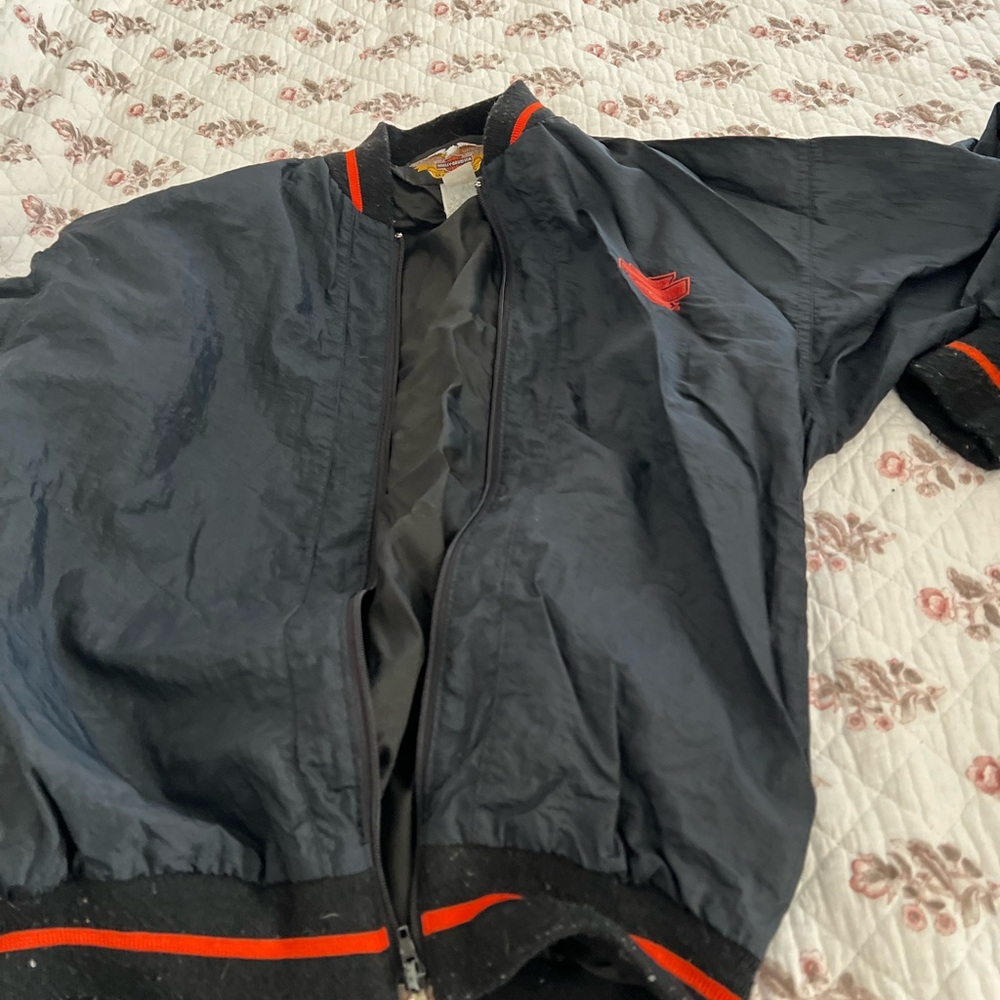 Vintage Harley Davidson windbreaker lined